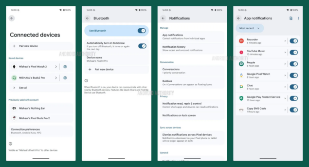 Restyling Impostazioni Android 16 Beta 3-1
