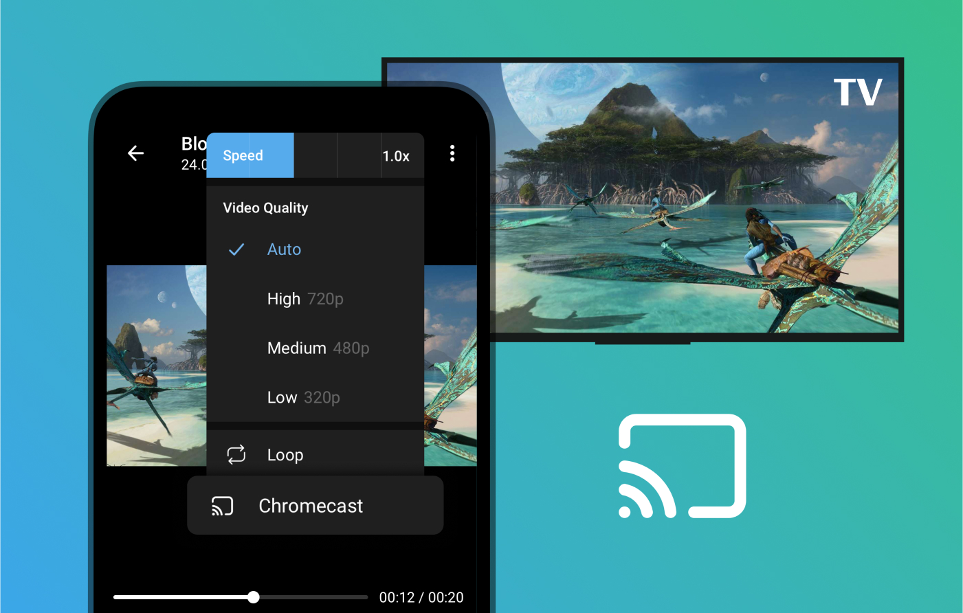 Telegram - marzo 2025 - trasmissione video su Chromecast Android