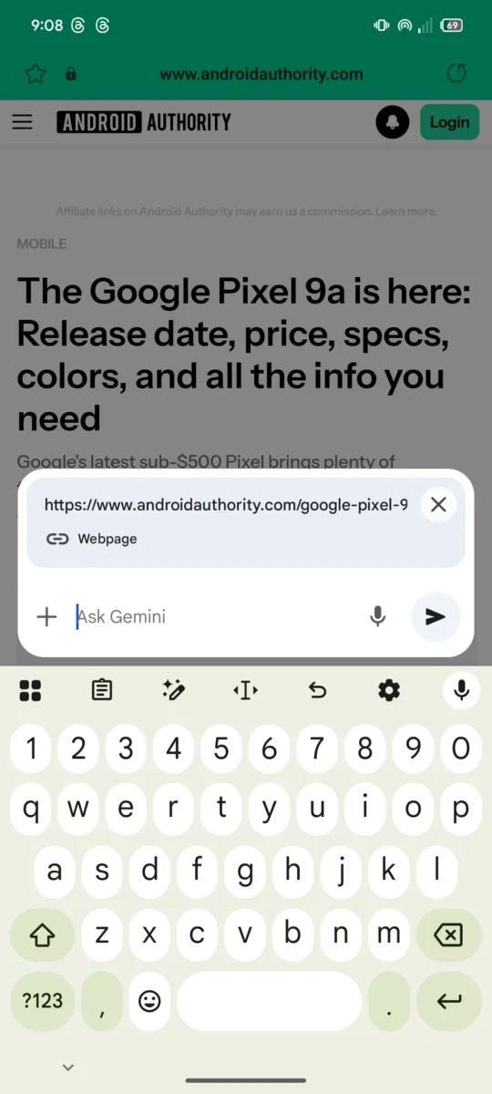 samsung internet browser gemini url pagina