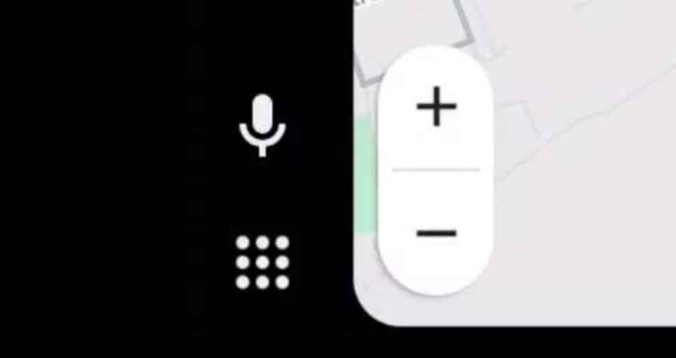 Android Auto 14.2 beta - Icona microfono bianca