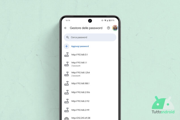 Gestore delle password di Google