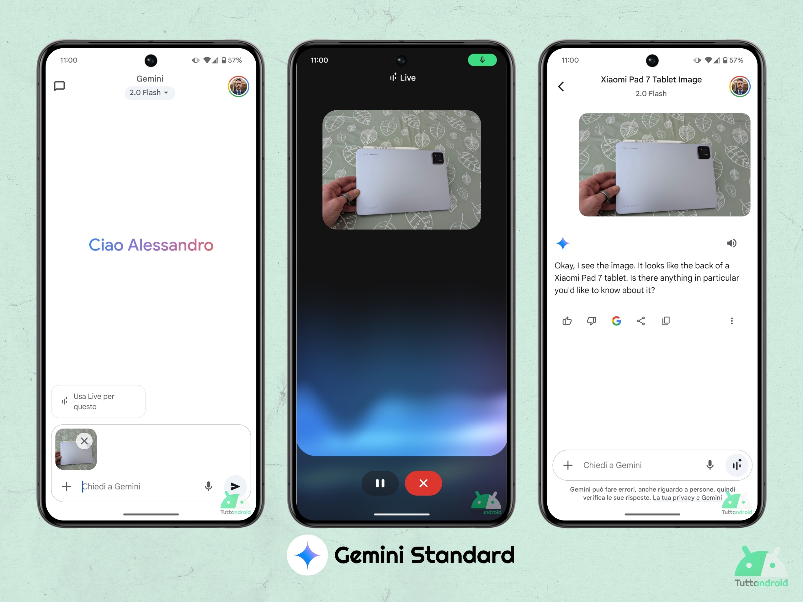Google Gemini Live - Usa Live per questo