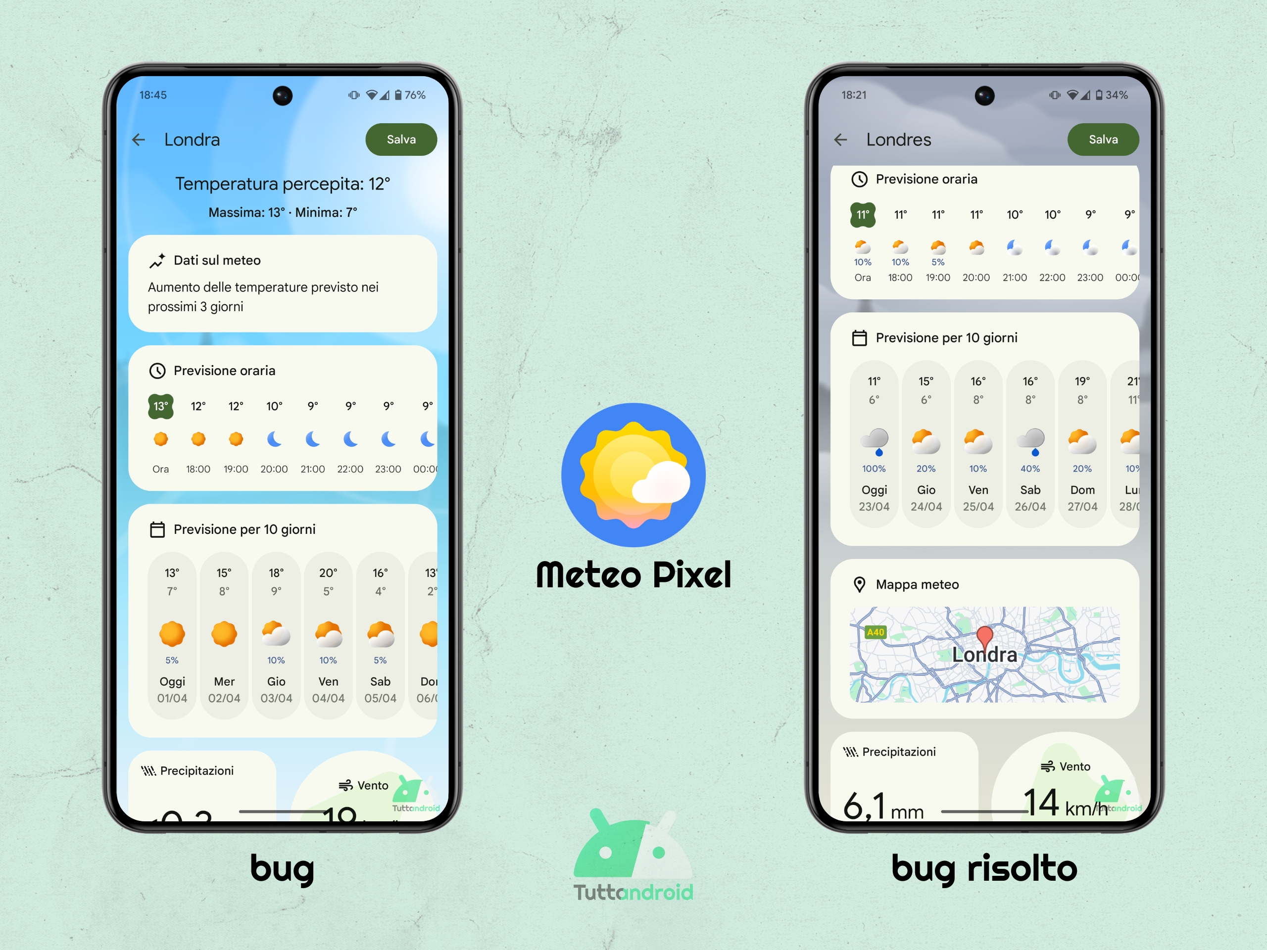 Google Meteo Pixel v1.0.20250315 - Risolto bug mappa meteo