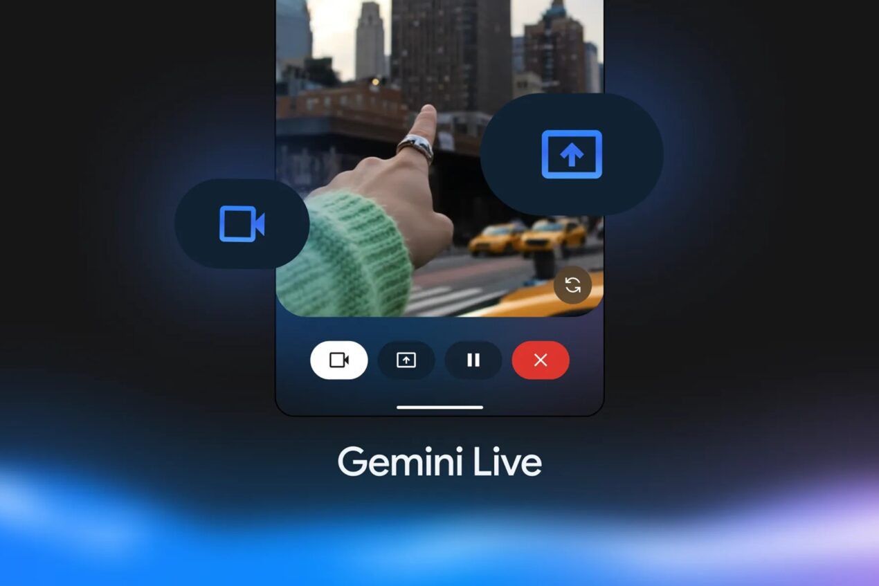 Google ha ufficializzato condivisione della fotocamera e dello schermo su Gemini Live