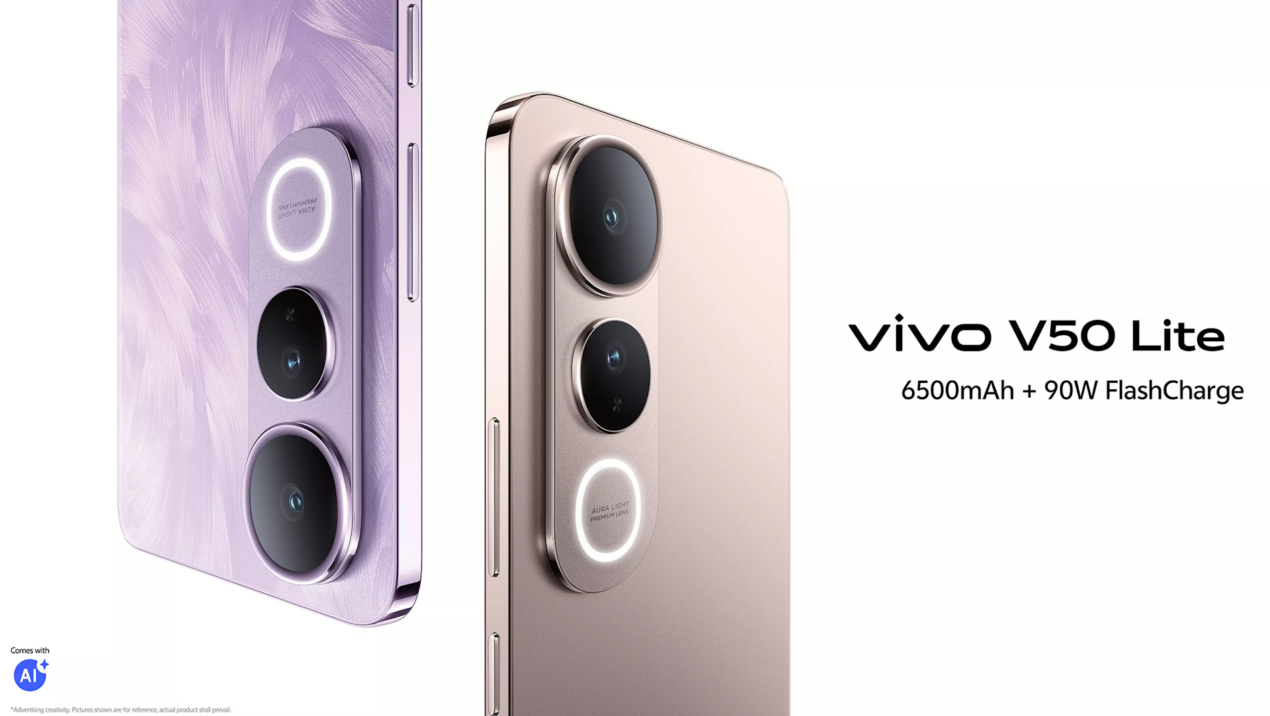Vivo V50 Lite è disponibile da oggi in Italia in due versioni, entrambe con 6500 mAh
