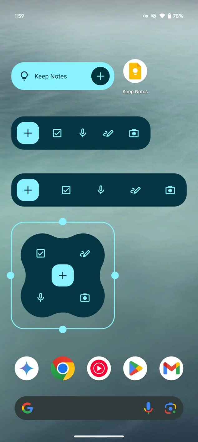 Widget Google Keep-1
