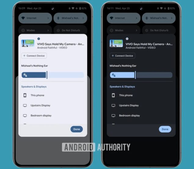 commutatore output multimediale android 16