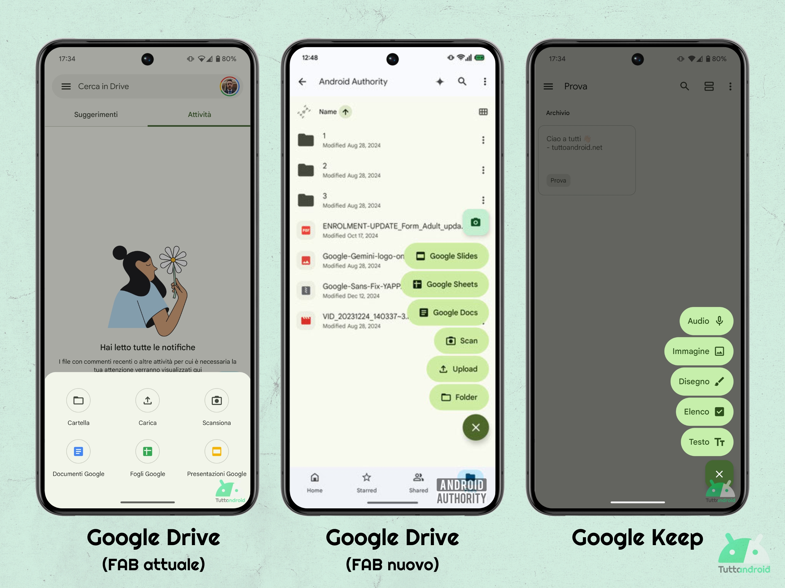 Google Drive v2.25.180.0 - Nuovo FAB