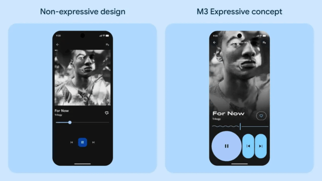 Material 3 Expressive media player