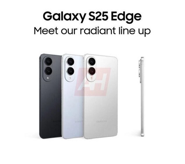 Samsung Galaxy S25 Edge - Materiale stampa leak - colorazioni