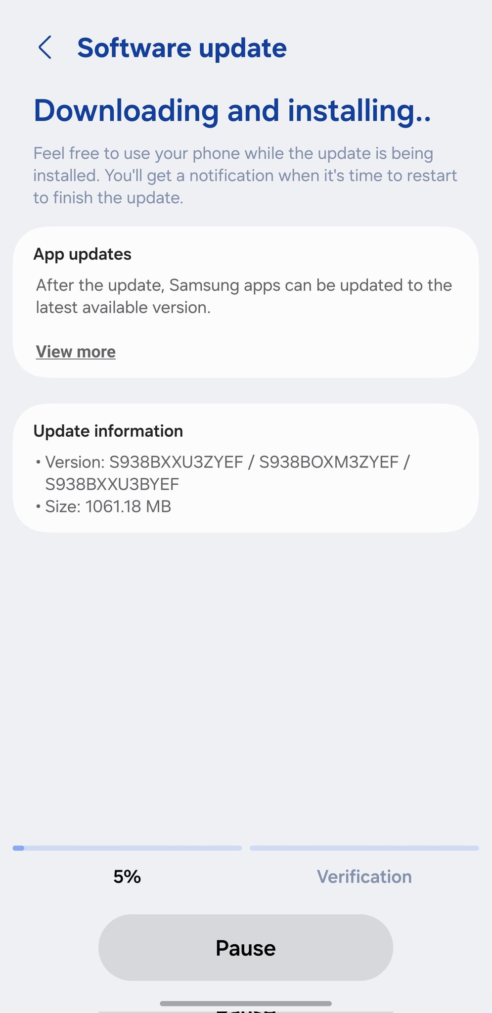 Samsung Galaxy S25 Ultra - One UI 8 Build Preview S938BXXU3ZYEF