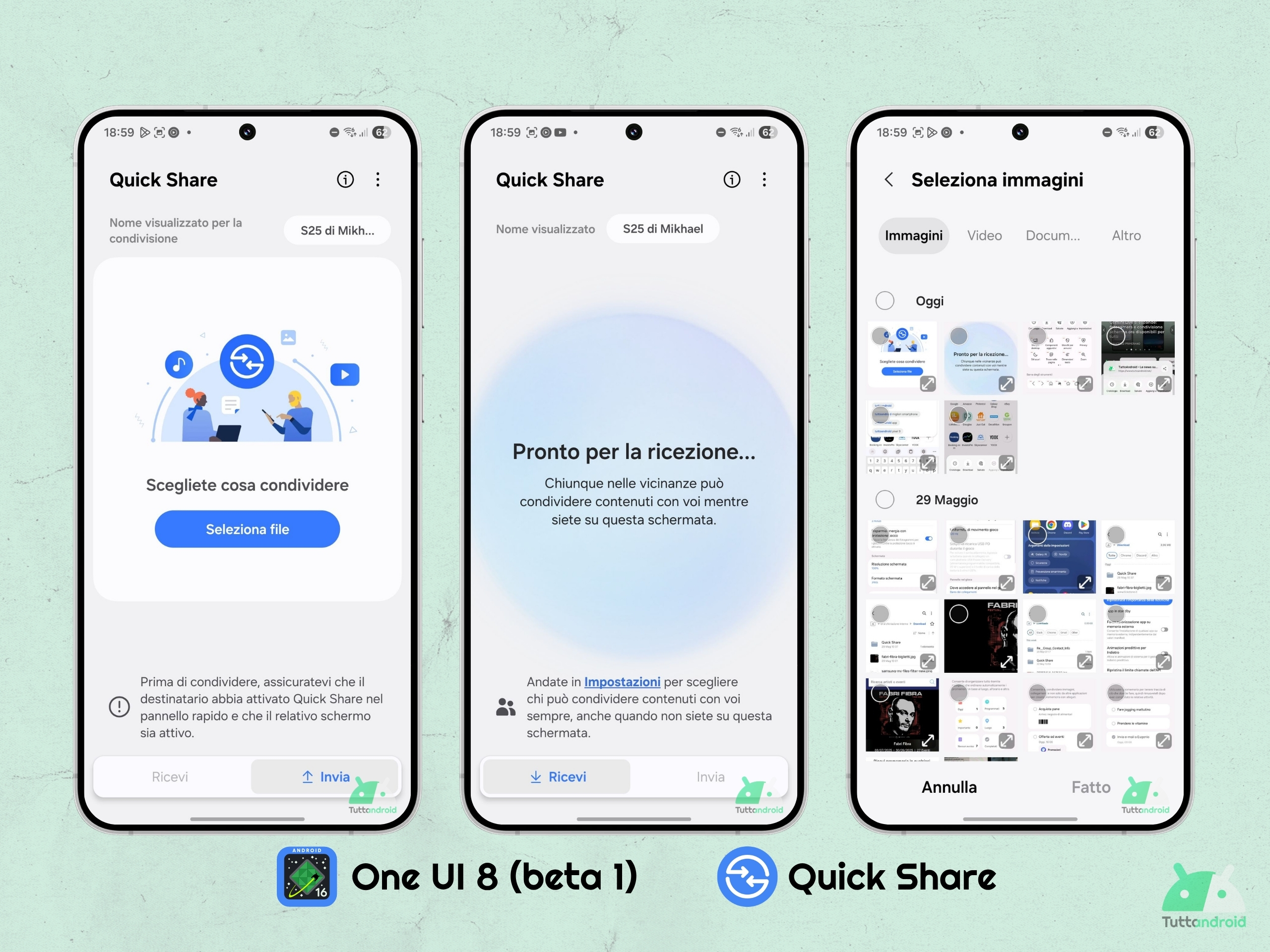 Samsung One UI 8 - Beta 1 - Quick Share