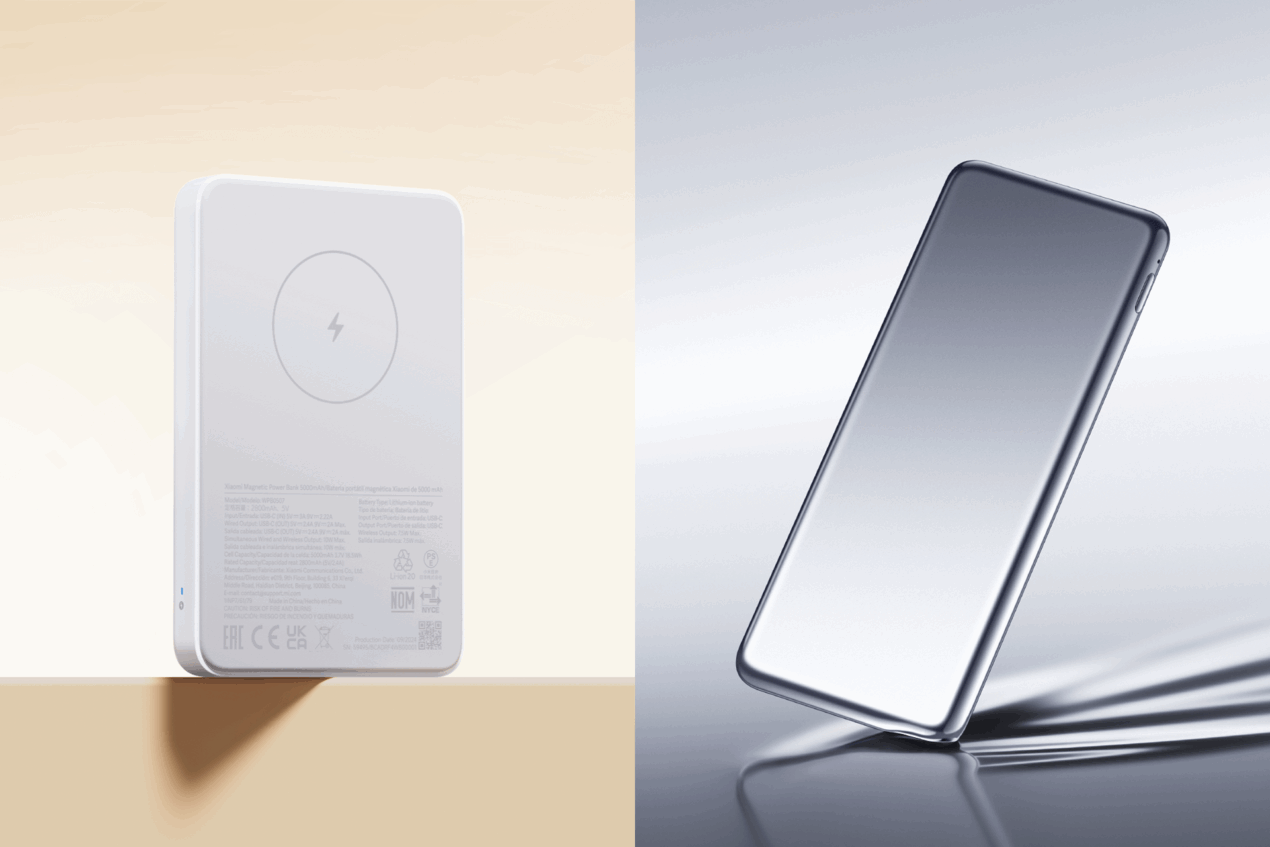 Xiaomi lancia in Italia due power bank compatti, uno con MagSafe e uno super sottile