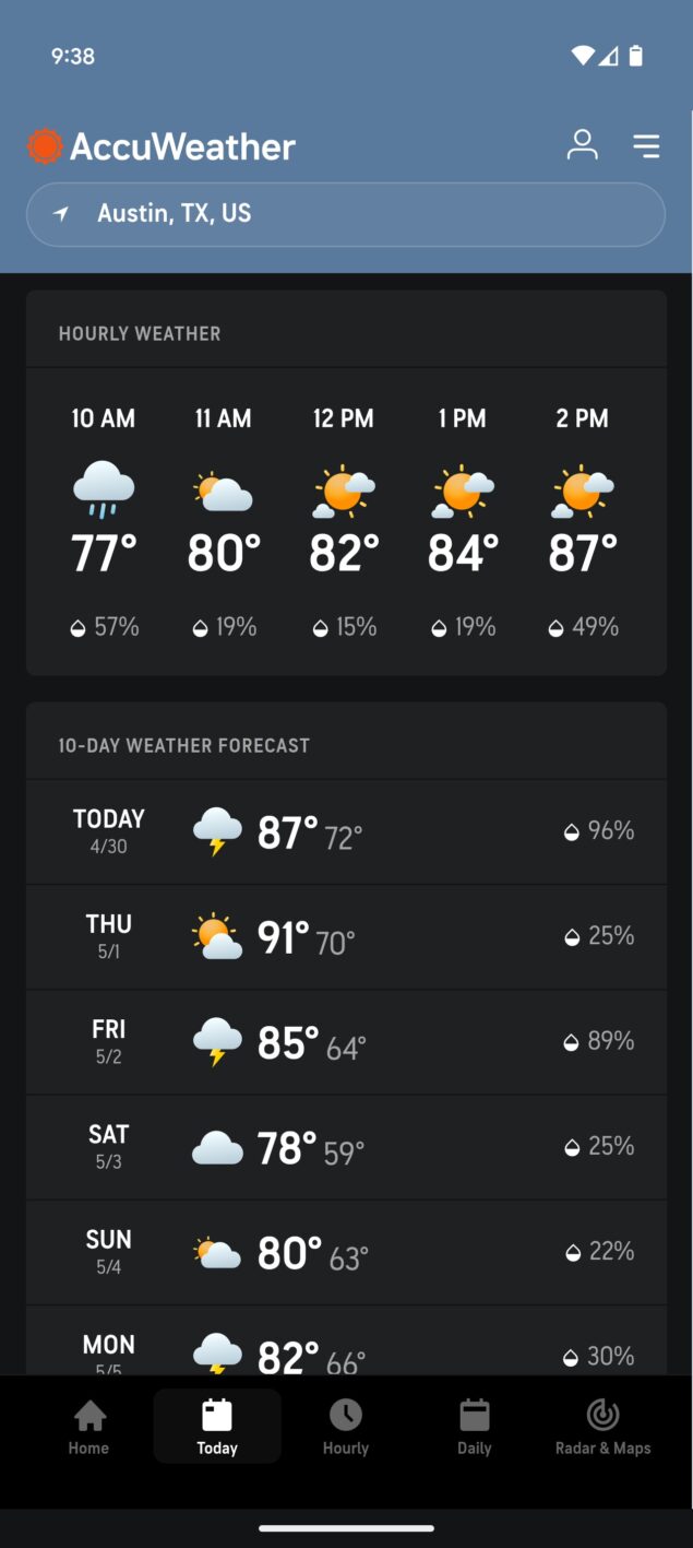 accuweather restyling