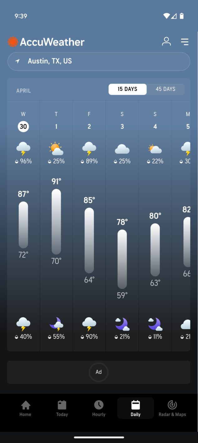 accuweather restyling