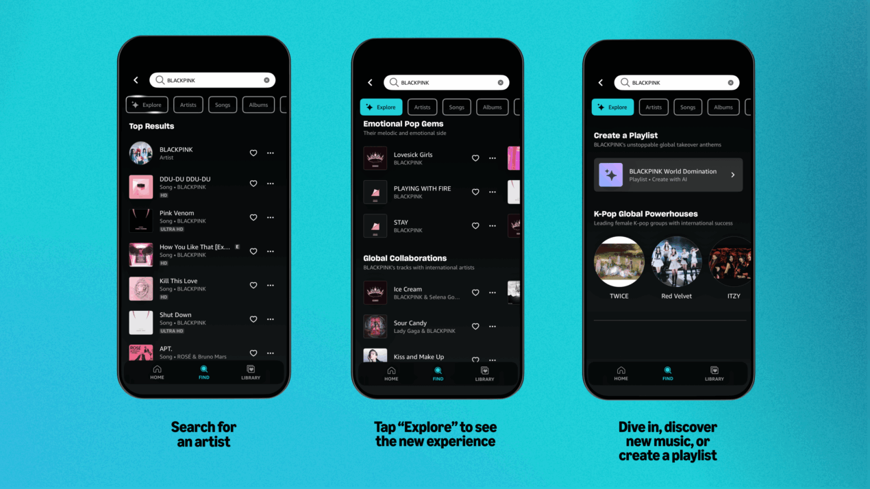 La ricerca dell'app di Amazon Music è appena cambiata: arriva l'AI