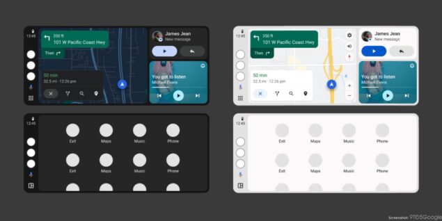 tema chiaro Android Auto