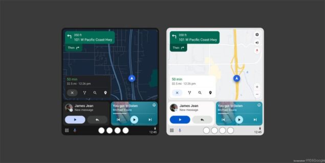 tema chiaro Android Auto