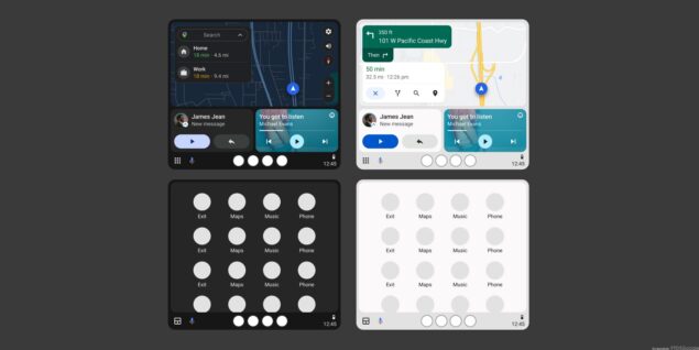 tema chiaro Android Auto