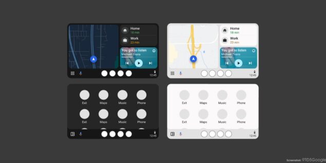 tema chiaro Android Auto