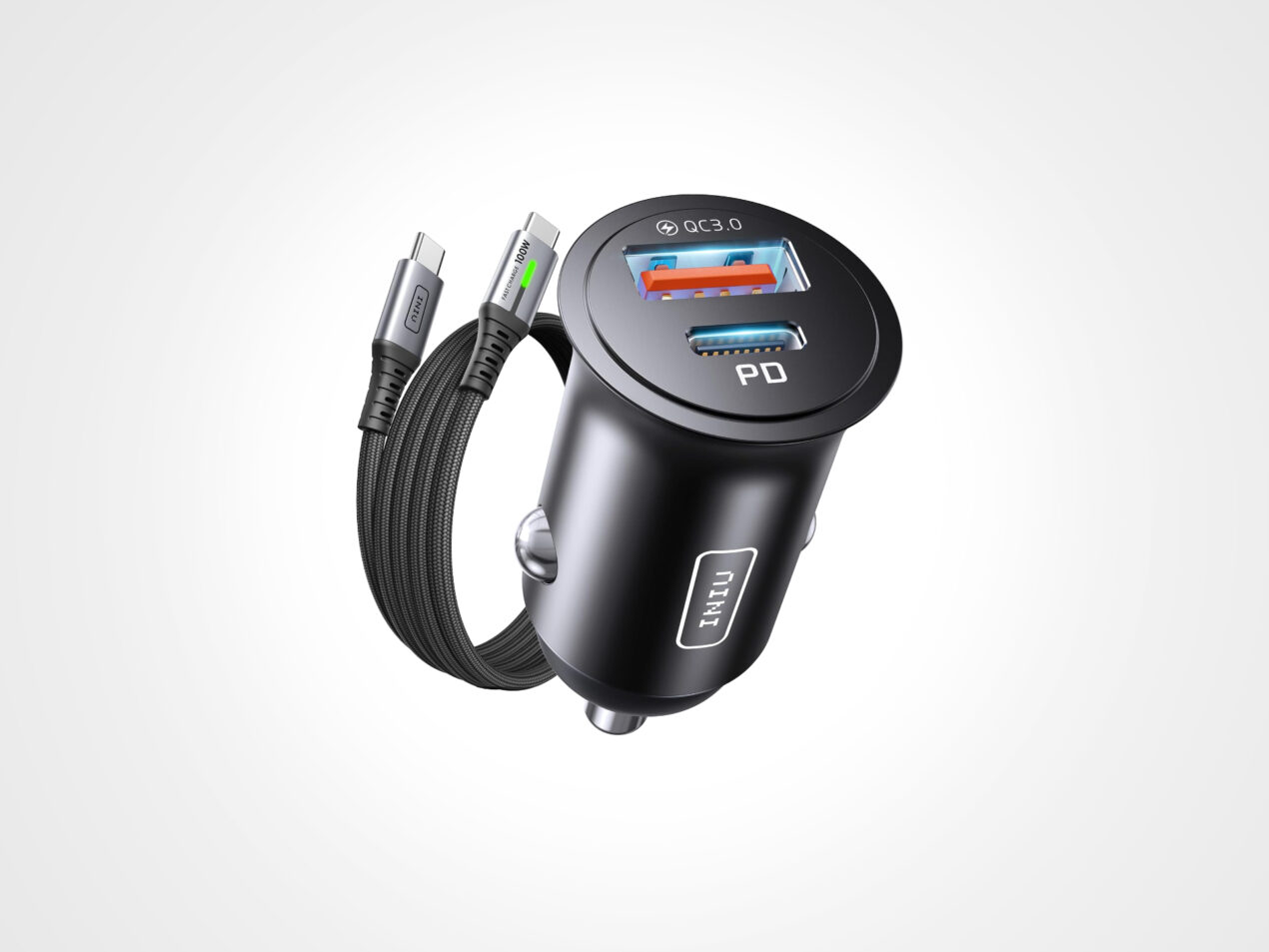 Caricabatterie da auto 60W, cavo incluso, oggi a meno di 8€ con questo coupon