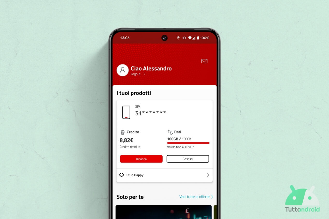 Nuovi metodi di pagamento per i rinnovi sbarcano nell'app My Vodafone
