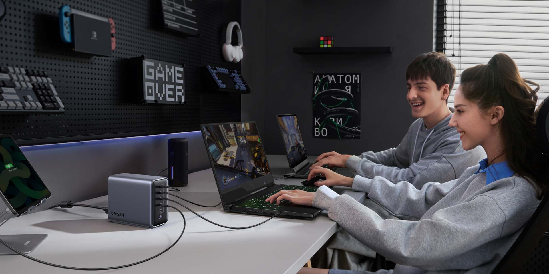 Gaming and entertainment multi person and multi device charging