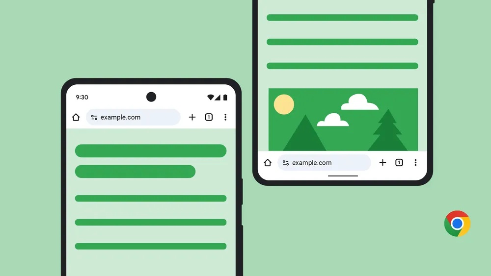 Google Chrome per Android - sposta barra degli indirizzi
