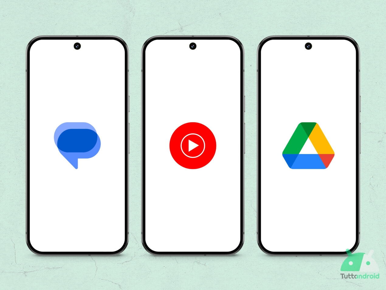 Novità in rollout (o in test) per Google Messaggi, YouTube Music e Google Drive