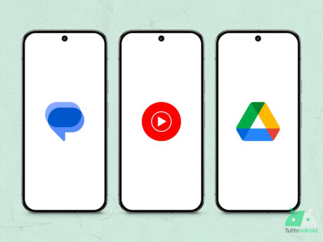 Google Messaggi - YouTube Music - Google Drive
