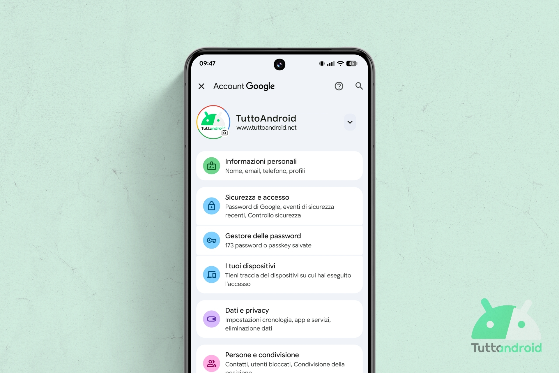le impostazioni dell8217account google iniziano ad accogliere il material 3 expressive