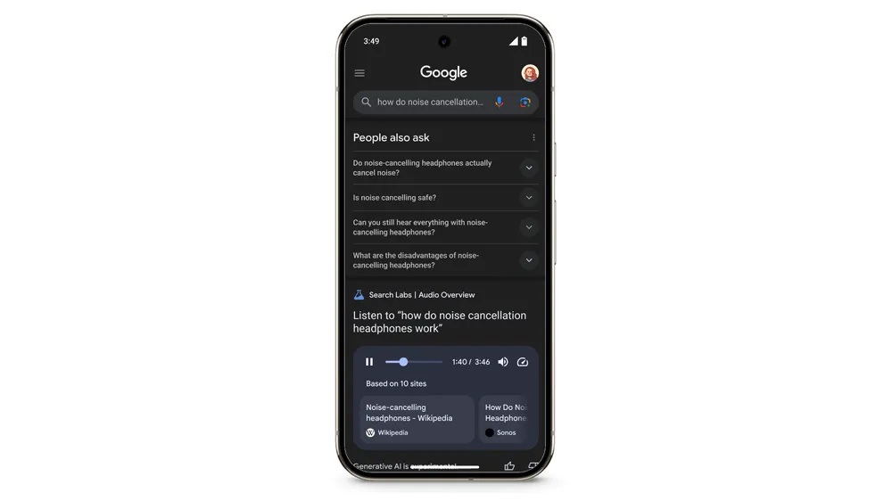 Google - Search Labs - AI Overviews by Gemini Hero