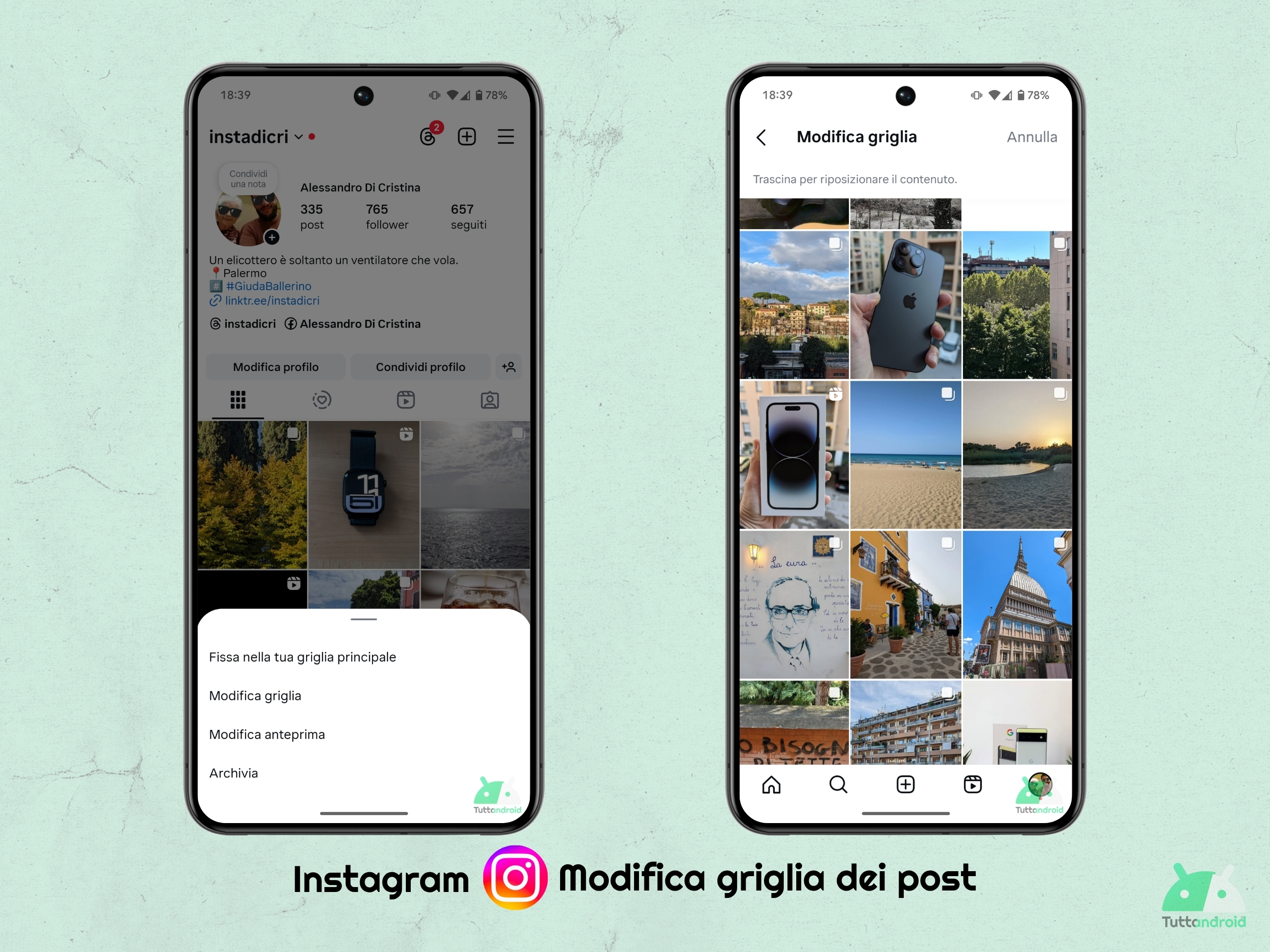 Instagram - rollout modifica griglia dei post