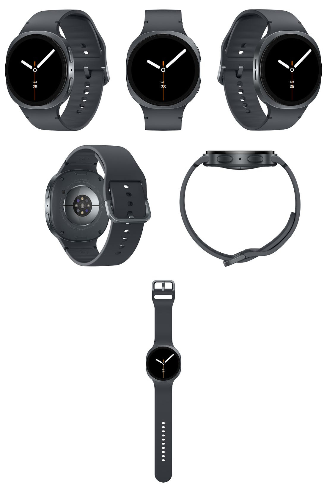 Samsung Galaxy Watch8 - render by evLeaks