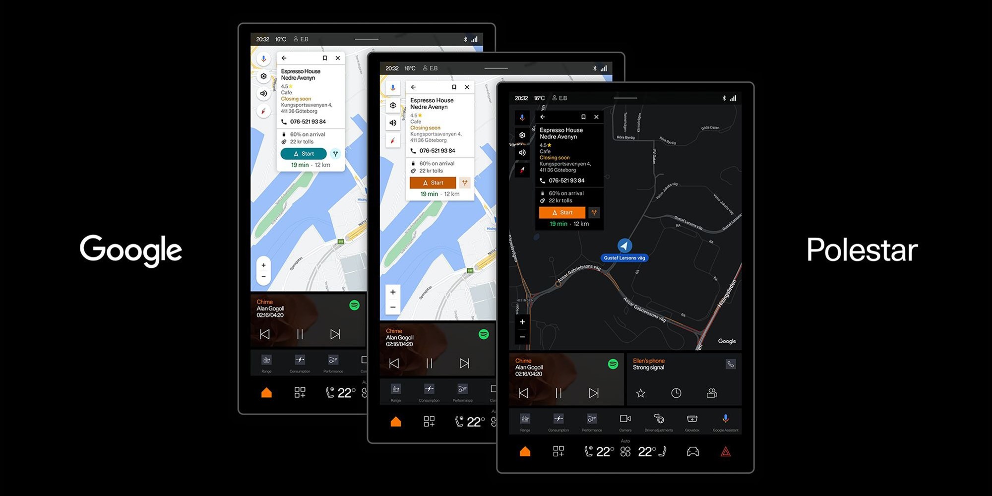 google maps android automotive polestar