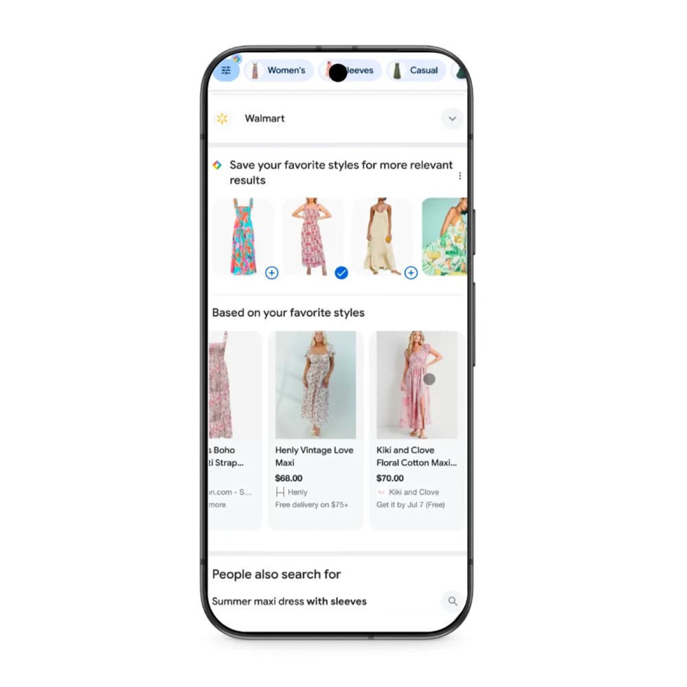 google ricerca stili preferiti