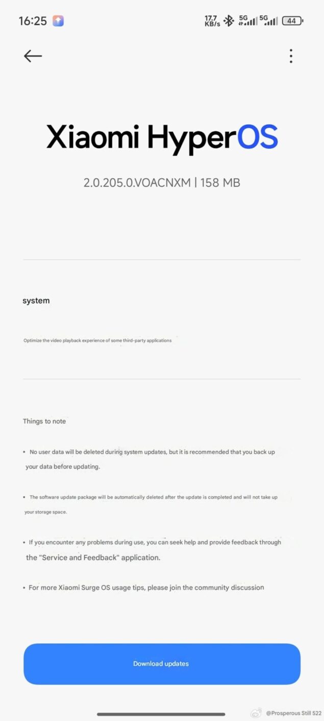 xiaomi hyperos 2.2 stabile