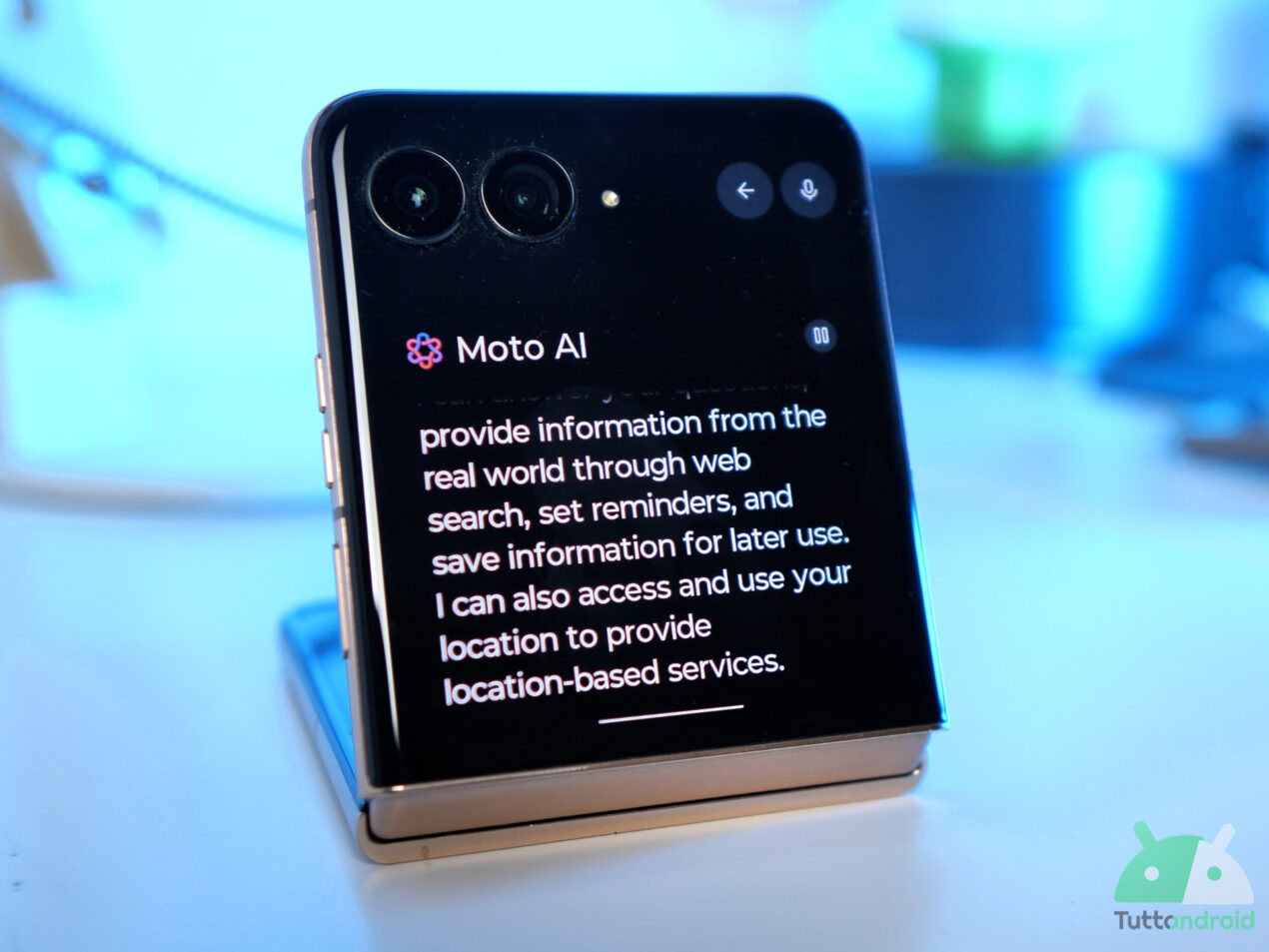 Custodia Per Motorola Razr 60 Ultra – Ultrasottile Trasparente Con Protezione Schermo Integrata E Anello Rotante (Rosso) - 3