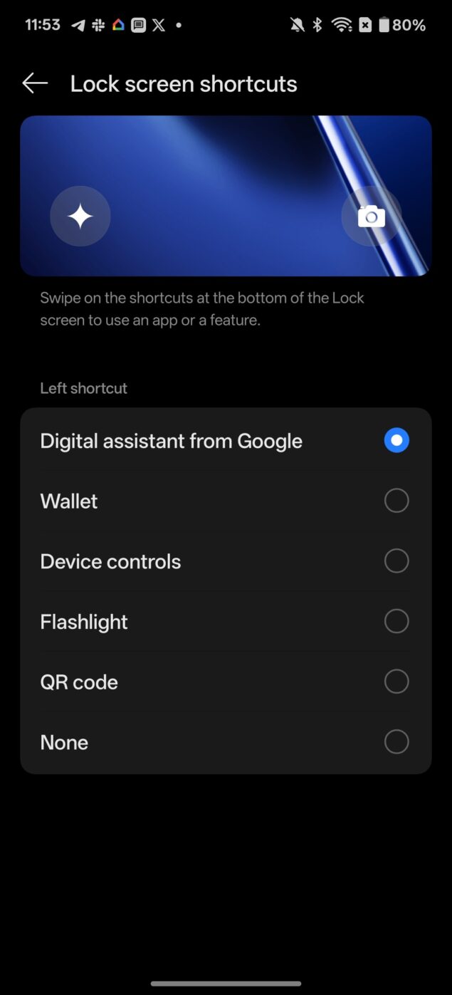 oneplus scorciatoia gemini lockscreen