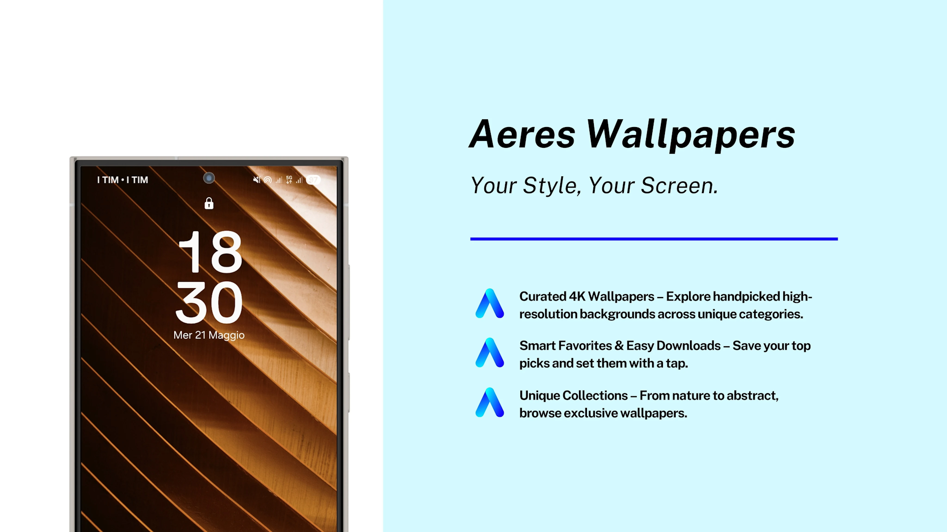 Sfondi eleganti e selezionati con Aeres Wallpapers, la nuova app gratuita con stile minimale