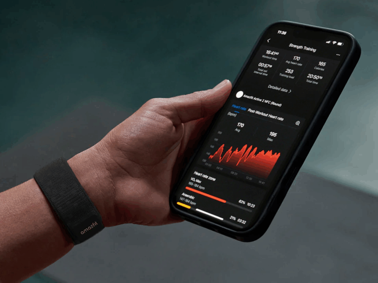 Nuovo aggiornamento per Amazfit Helio Strap, il tracker con focus sull'allenamento