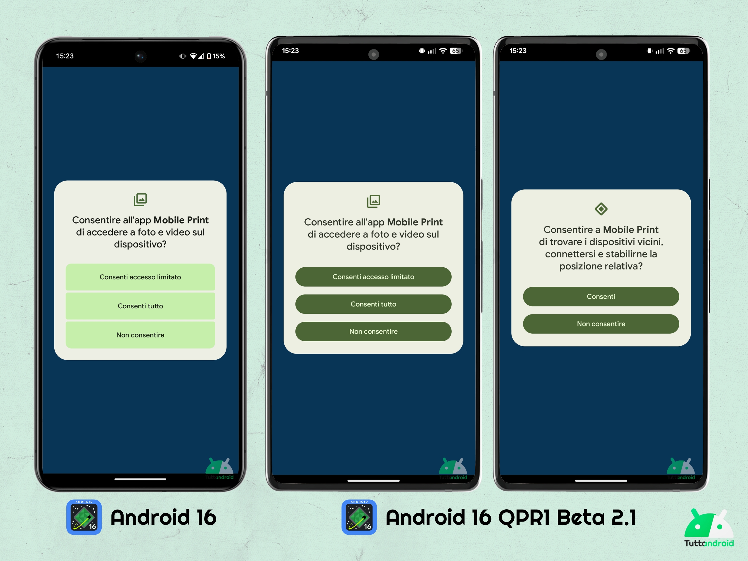 Android 16 QPR1 - Beta 2.1 - Finestre di dialogo ridisegnate