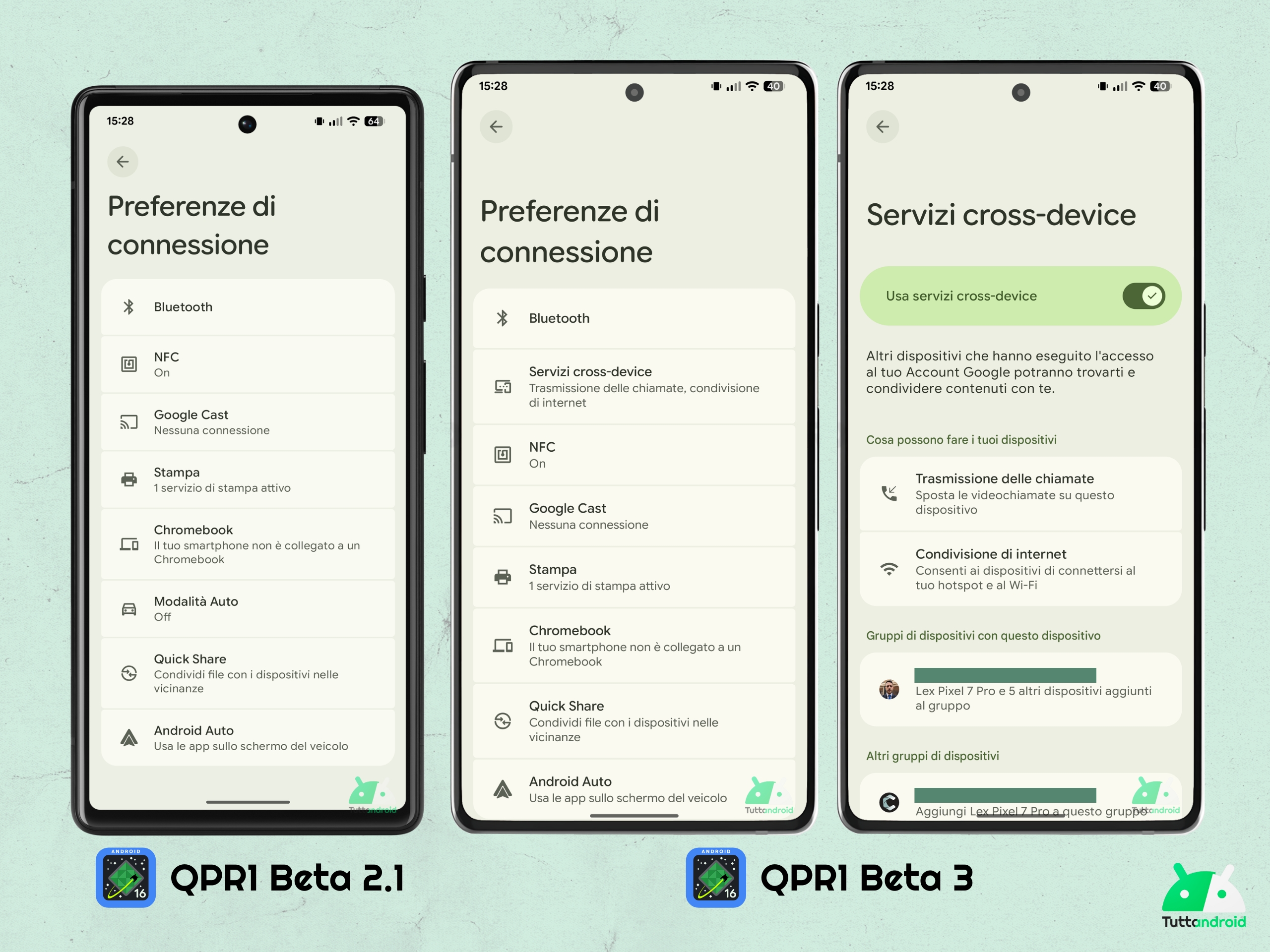 Android 16 QPR1 - Beta 3 - Impostazioni - Preferenze di connessione