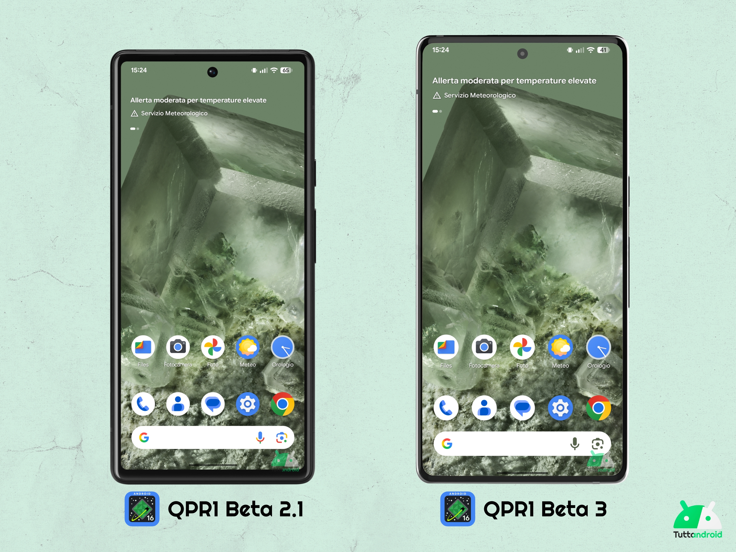 Android 16 QPR1 - Beta 3 - Pixel Launcher - Barra di ricerca