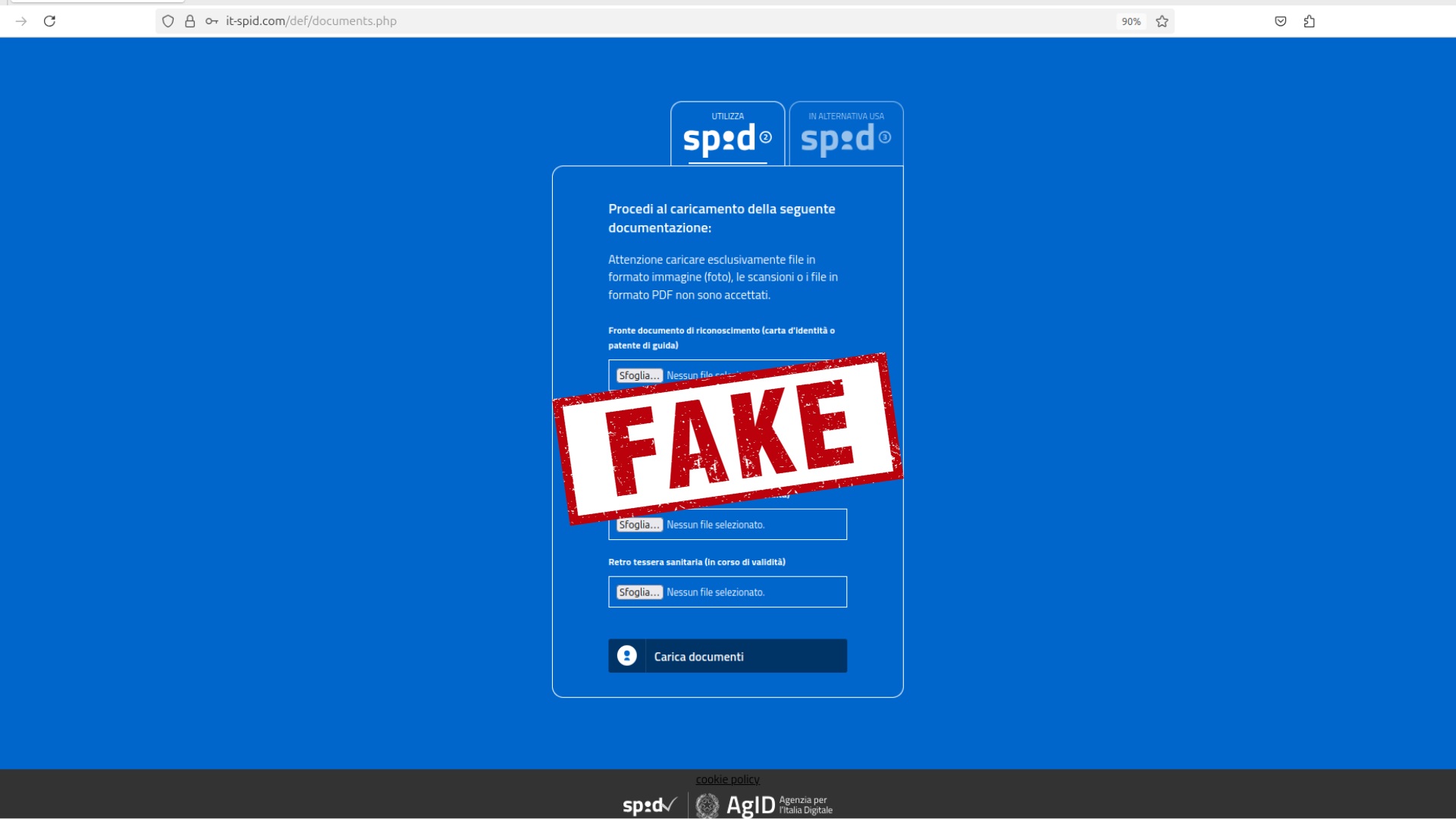 aggiorna la tua documentazione spid ecco l8217ennesima campagna di phishing