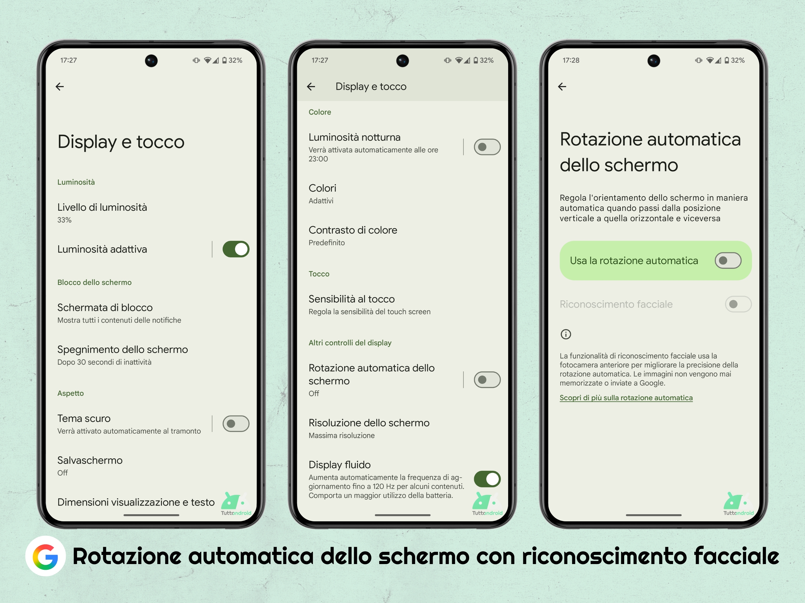 Cinque funzioni utili dei Google Pixel - 04 Rotazione automatica