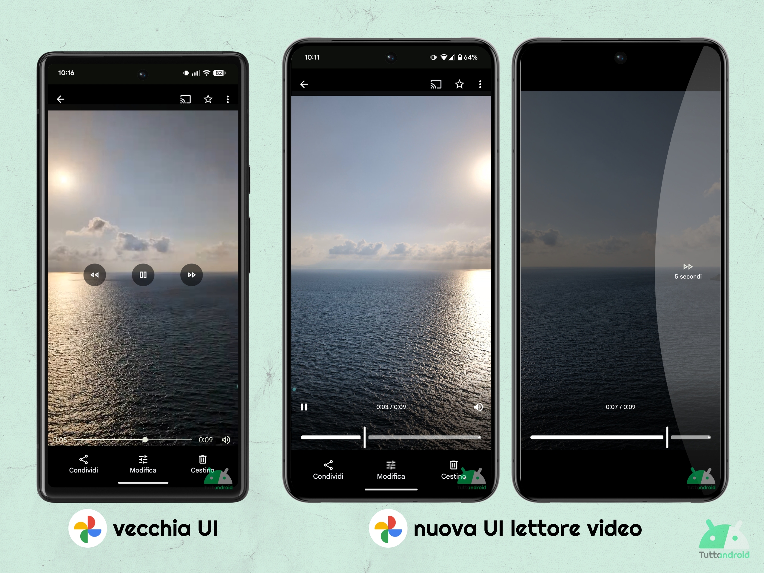 Google Foto - nuovo lettore video rollout luglio 2025
