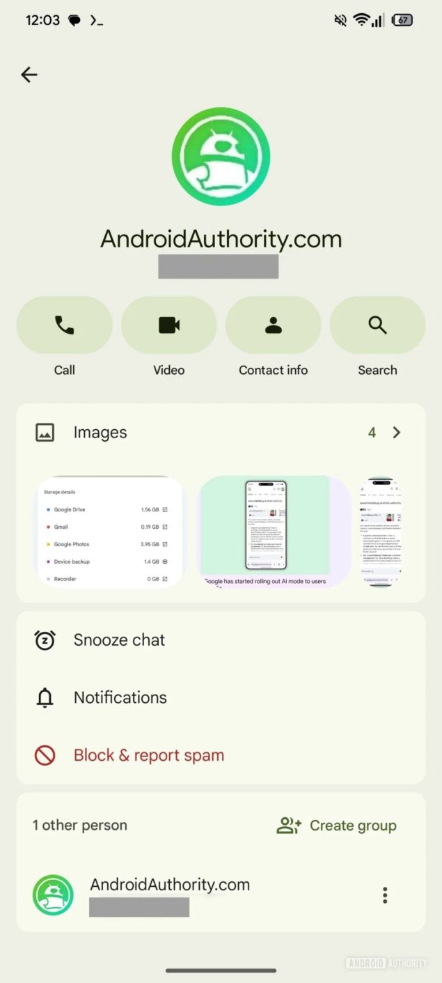 Material 3 Expressive su Google Messaggi