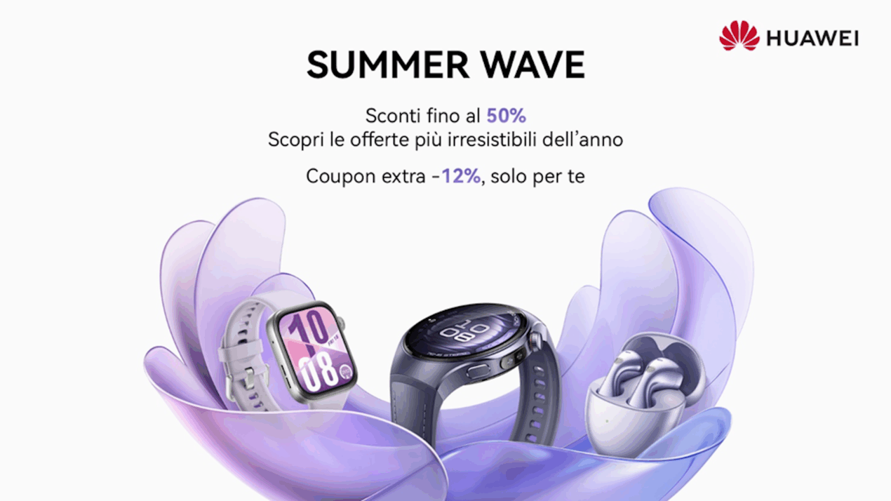 Huawei lancia le sue offerte più irresistibili dell'anno con la promo Summer Wave