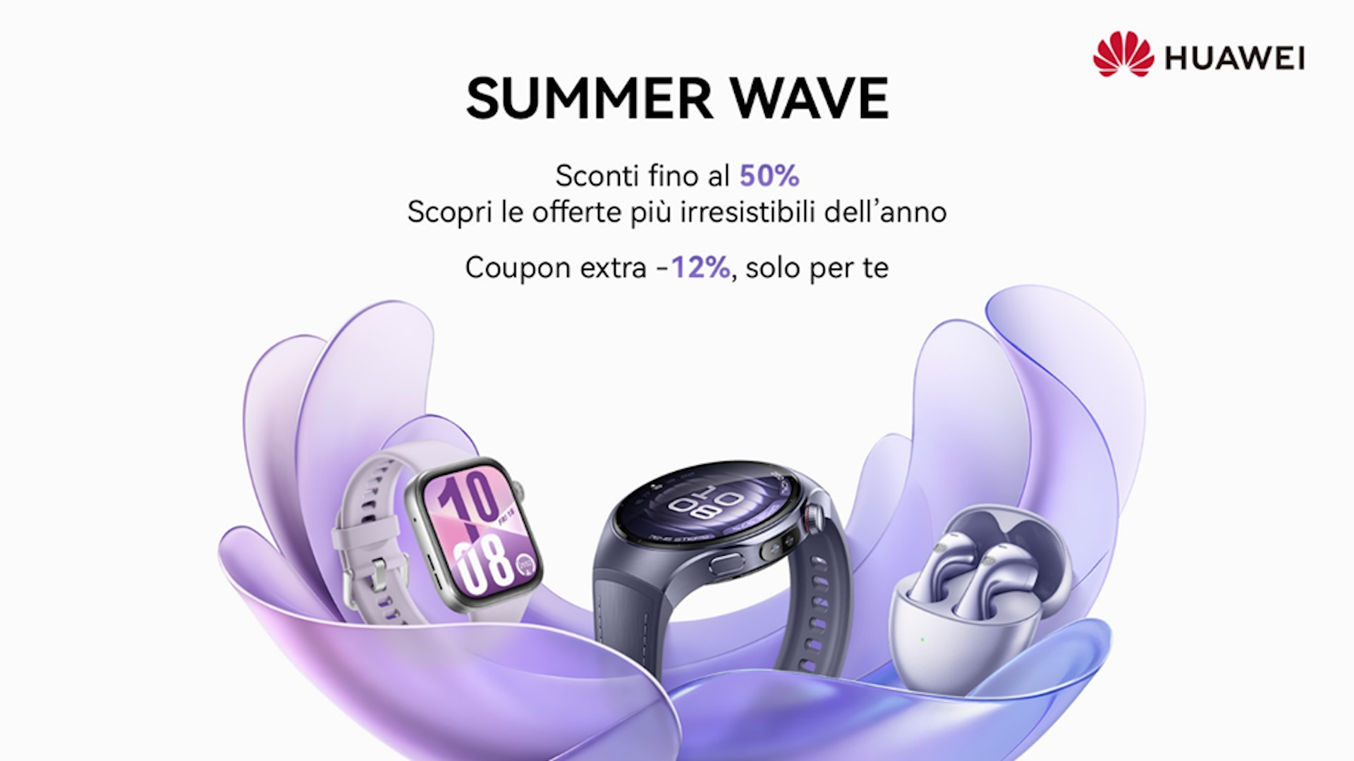 Huawei lancia le sue offerte più irresistibili dell’anno con la promo Summer Wave Huawei lancia le sue offerte più irresistibili dell’anno con la promo Summer Wave